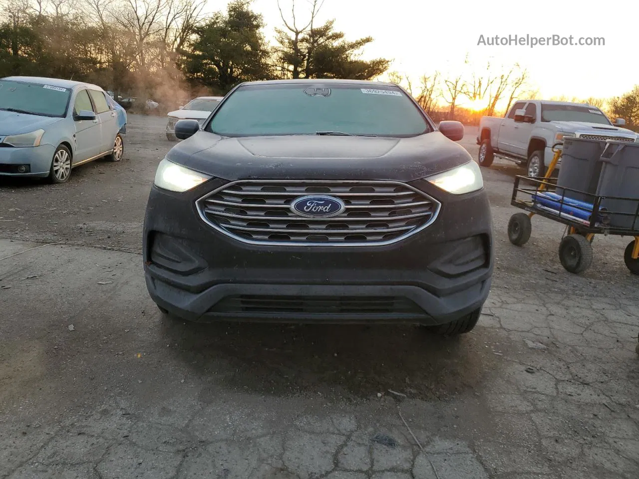 2019 Ford Edge Se Black vin: 2FMPK4G97KBB04454