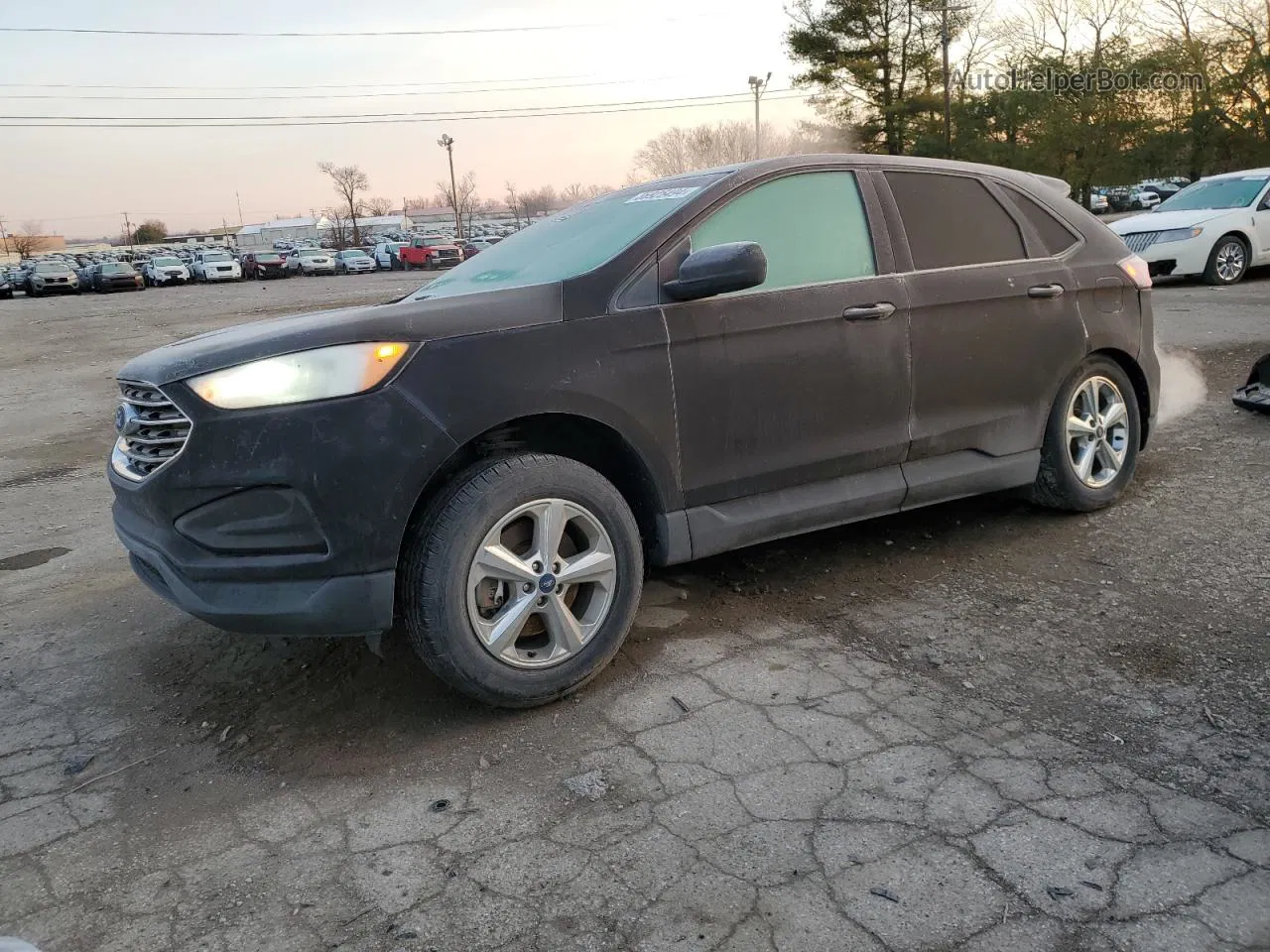 2019 Ford Edge Se Черный vin: 2FMPK4G97KBB04454