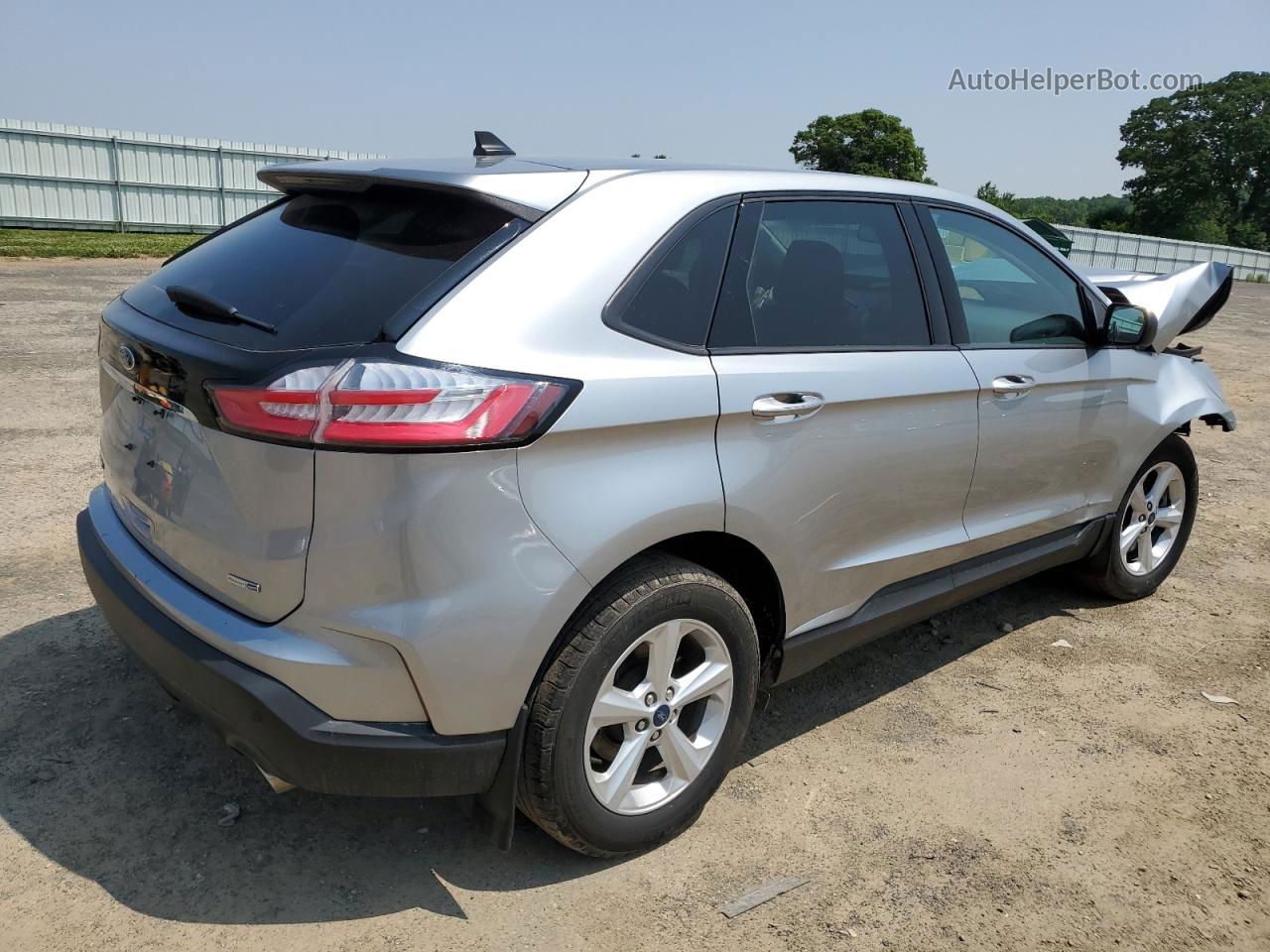 2020 Ford Edge Se Silver vin: 2FMPK4G97LBB34667