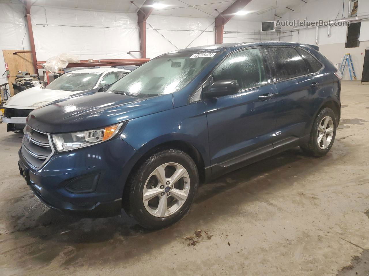 2017 Ford Edge Se Blue vin: 2FMPK4G98HBB44373