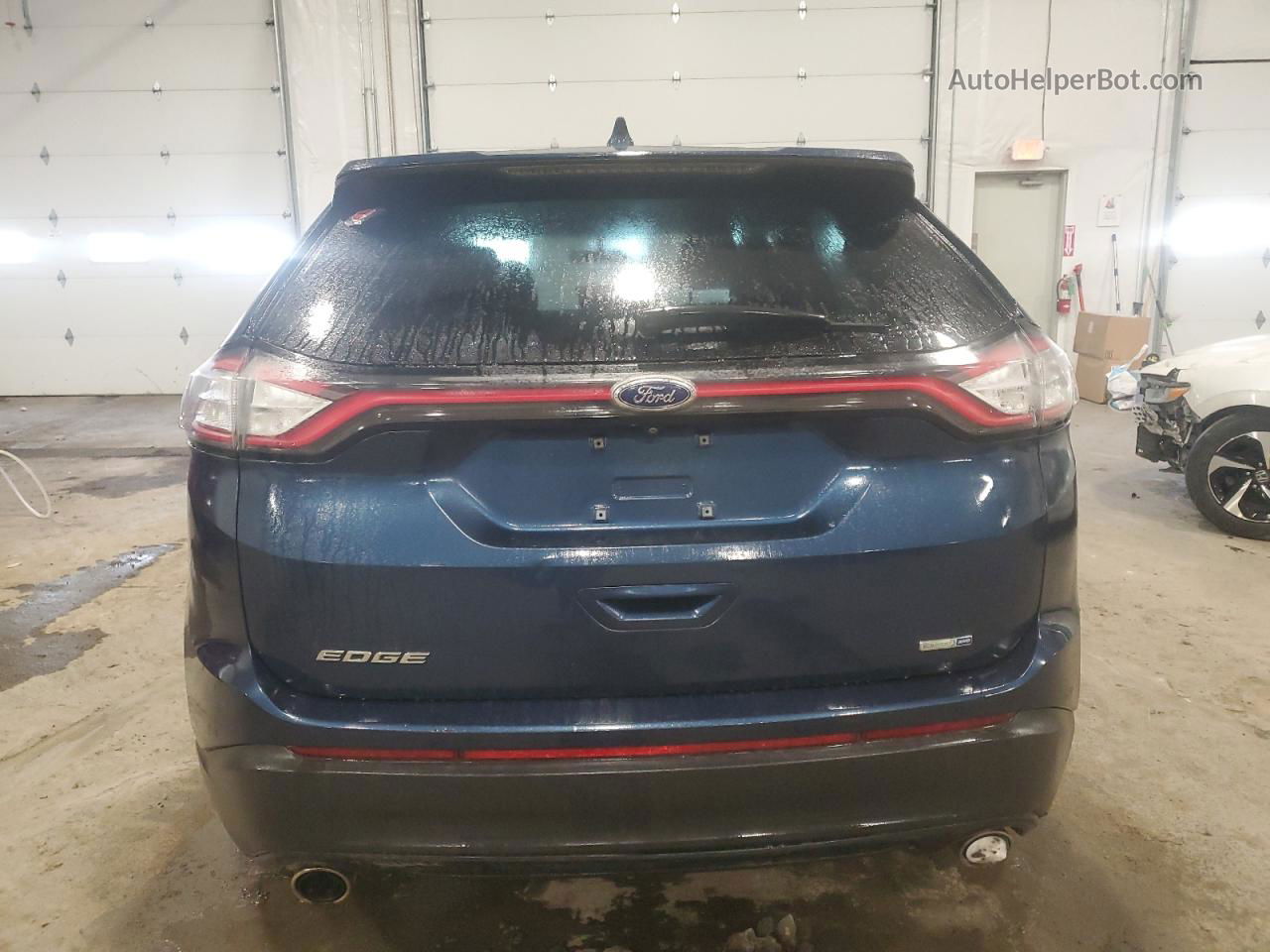 2017 Ford Edge Se Blue vin: 2FMPK4G98HBB44373