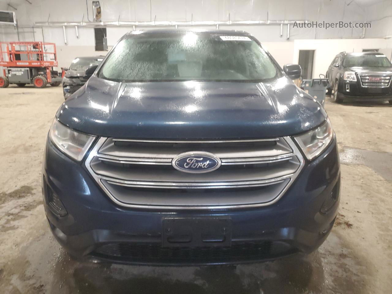 2017 Ford Edge Se Blue vin: 2FMPK4G98HBB44373