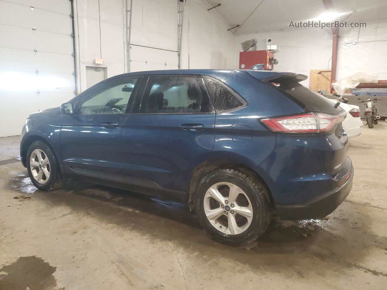 2017 Ford Edge Se Blue vin: 2FMPK4G98HBB44373