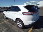 2018 Ford Edge Se White vin: 2FMPK4G98JBB99413