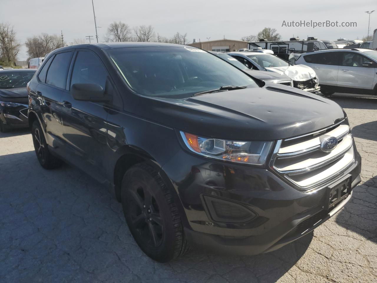 2017 Ford Edge Se Черный vin: 2FMPK4G99HBC44563