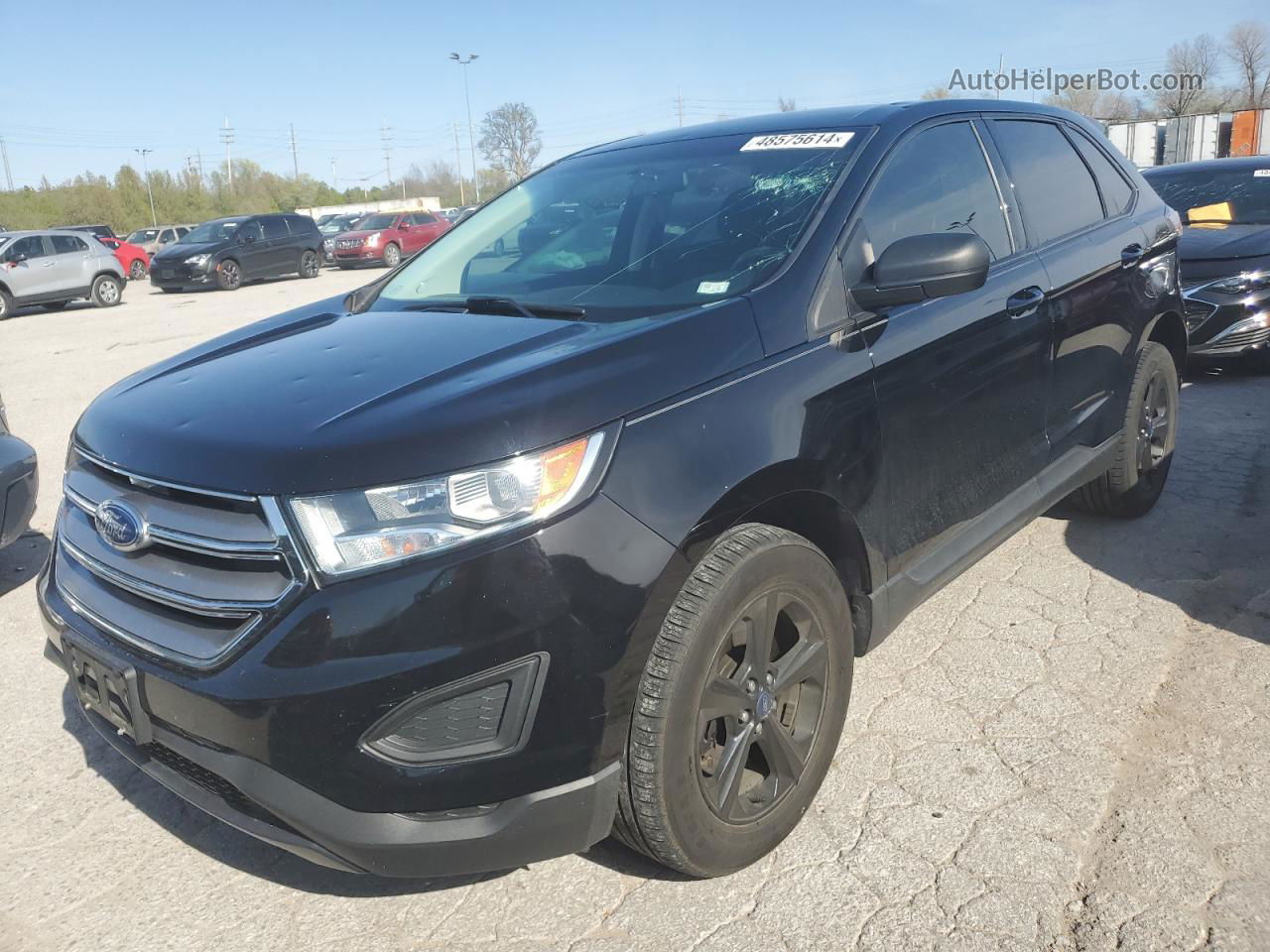 2017 Ford Edge Se Черный vin: 2FMPK4G99HBC44563