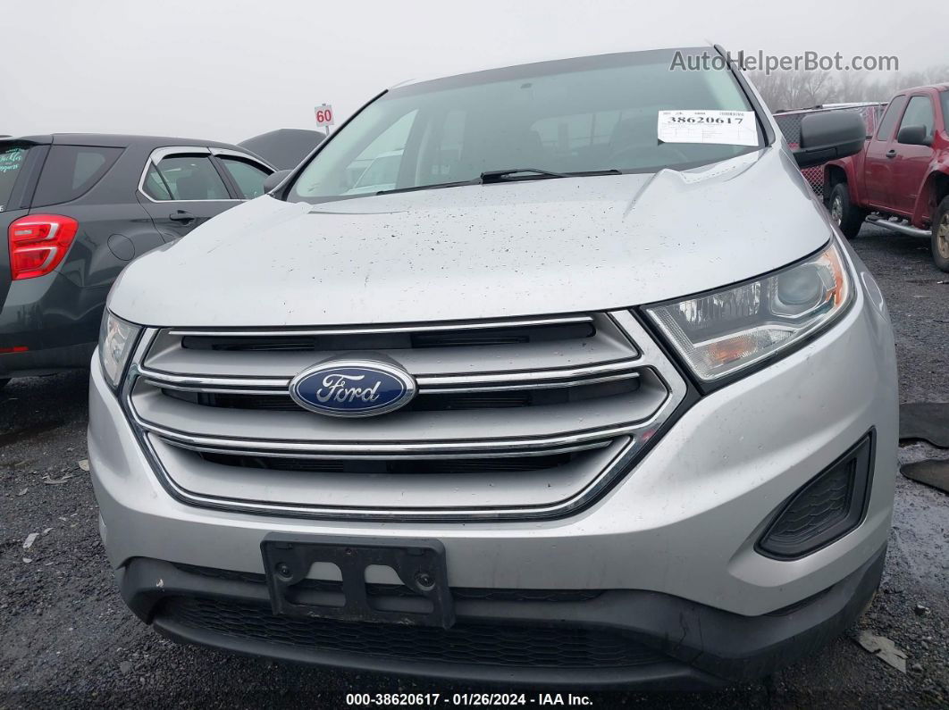 2017 Ford Edge Se Silver vin: 2FMPK4G9XHBB93414