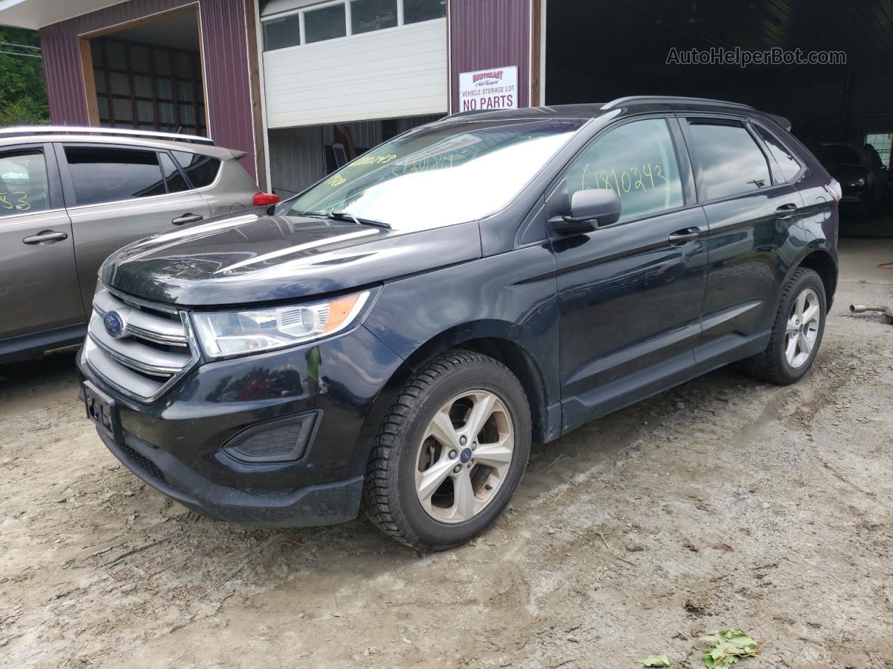 2017 Ford Edge Se Black vin: 2FMPK4G9XHBC28999