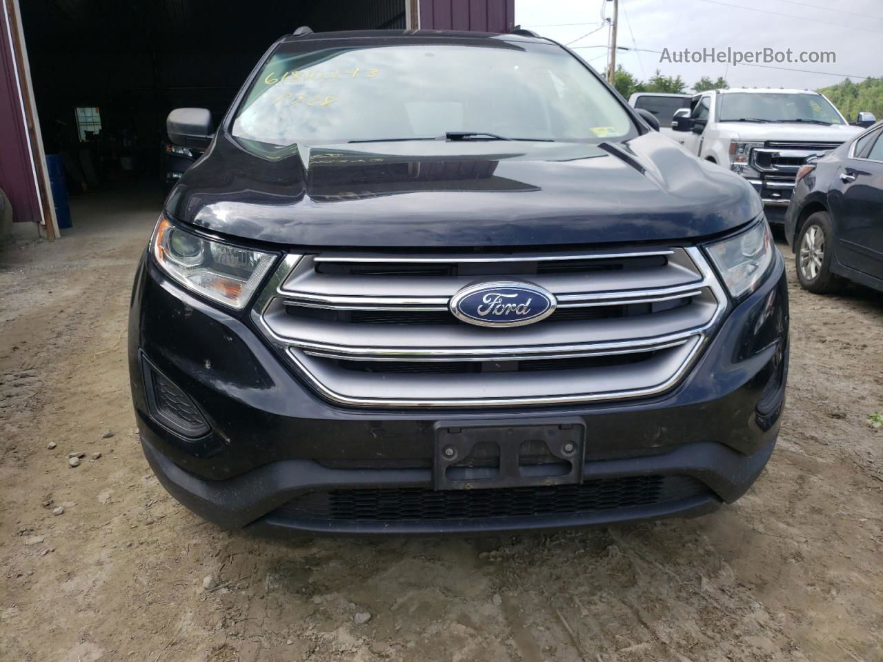 2017 Ford Edge Se Black vin: 2FMPK4G9XHBC28999