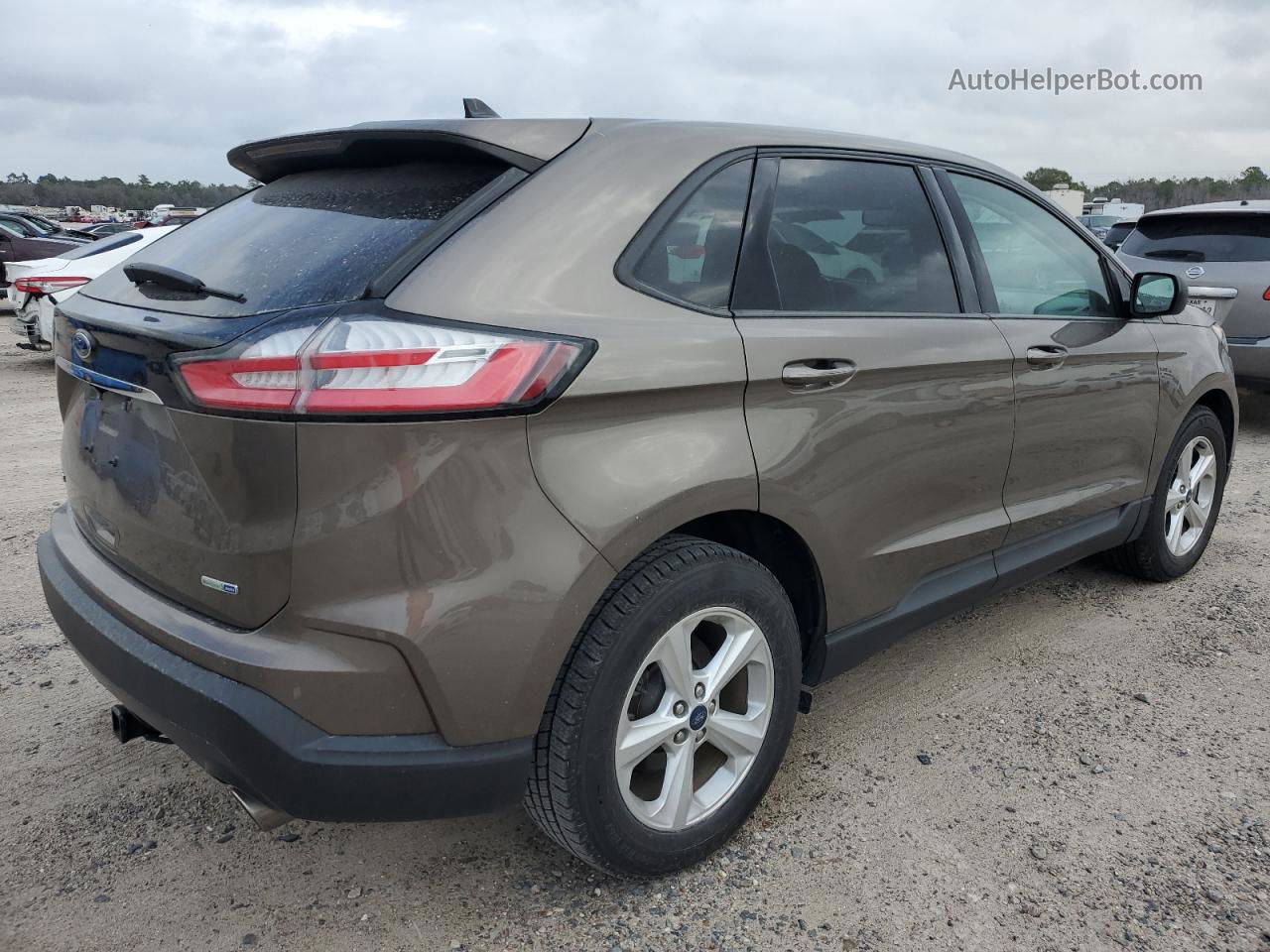 2019 Ford Edge Se Желто-коричневый vin: 2FMPK4G9XKBB57004