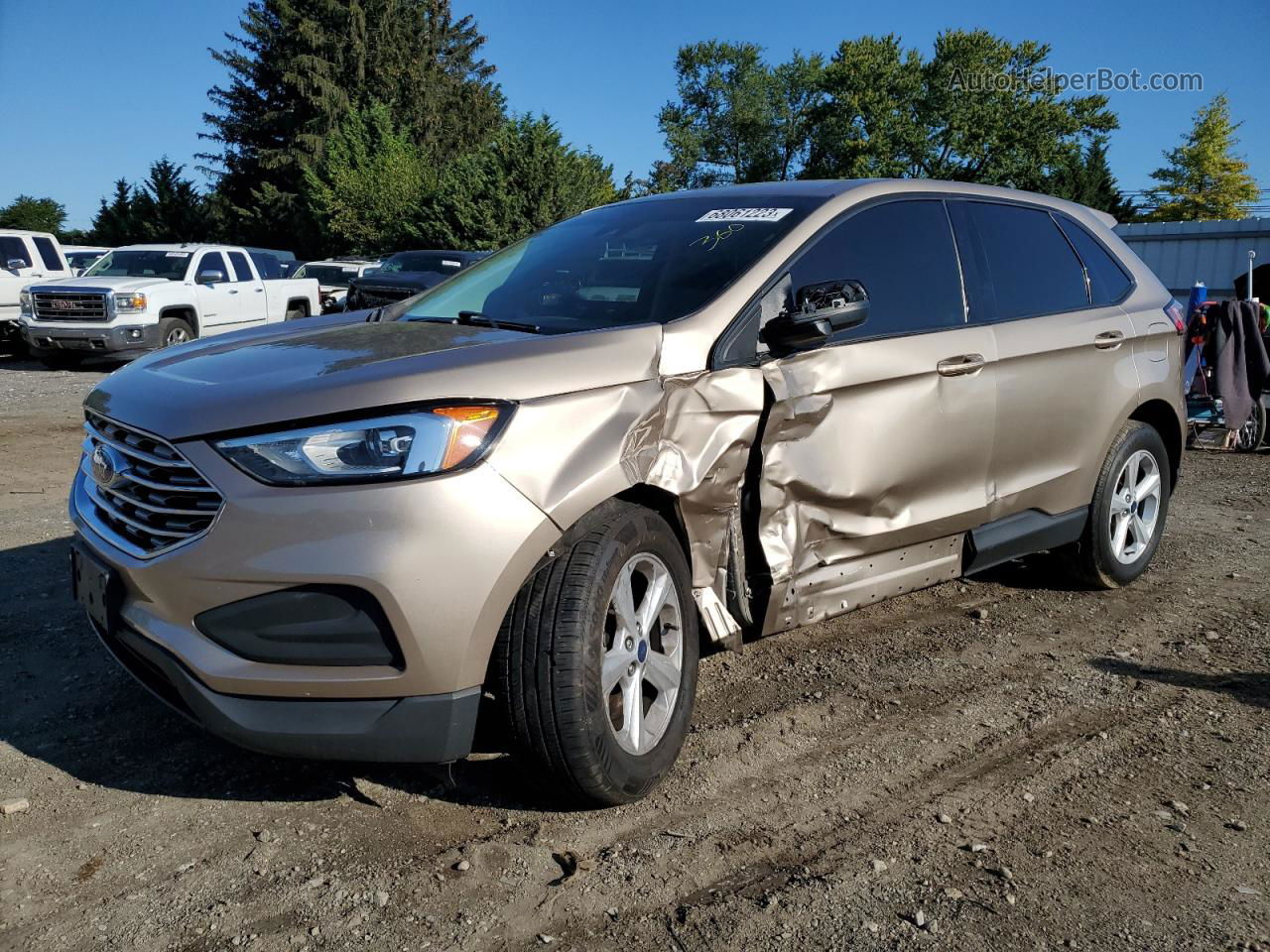 2020 Ford Edge Se Tan vin: 2FMPK4G9XLBA80829