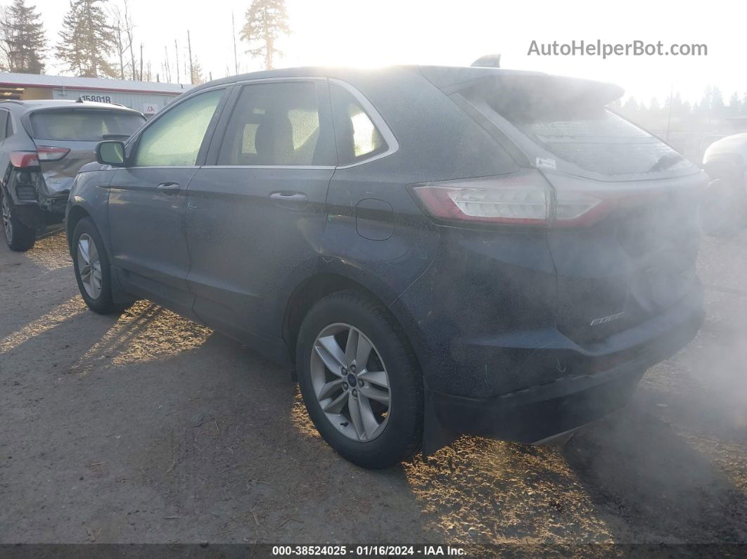 2017 Ford Edge Sel Синий vin: 2FMPK4J80HBB11562