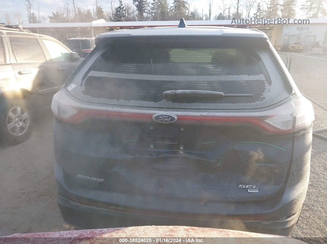 2017 Ford Edge Sel Синий vin: 2FMPK4J80HBB11562