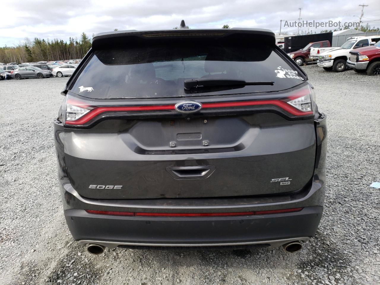 2017 Ford Edge Sel Серый vin: 2FMPK4J80HBB76816