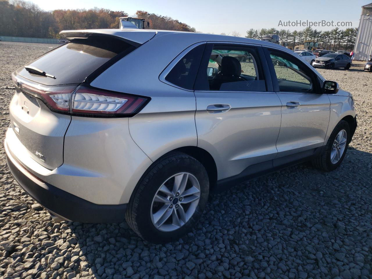 2018 Ford Edge Sel Silver vin: 2FMPK4J80JBB02110