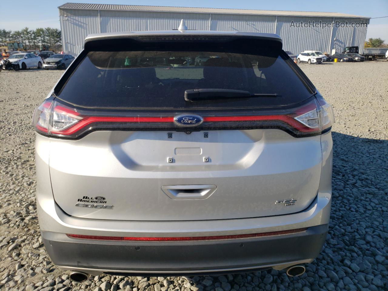 2018 Ford Edge Sel Silver vin: 2FMPK4J80JBB02110