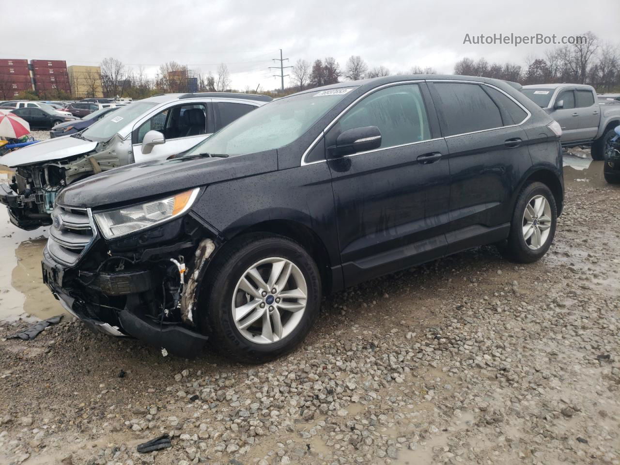 2016 Ford Edge Sel Black vin: 2FMPK4J81GBB13965