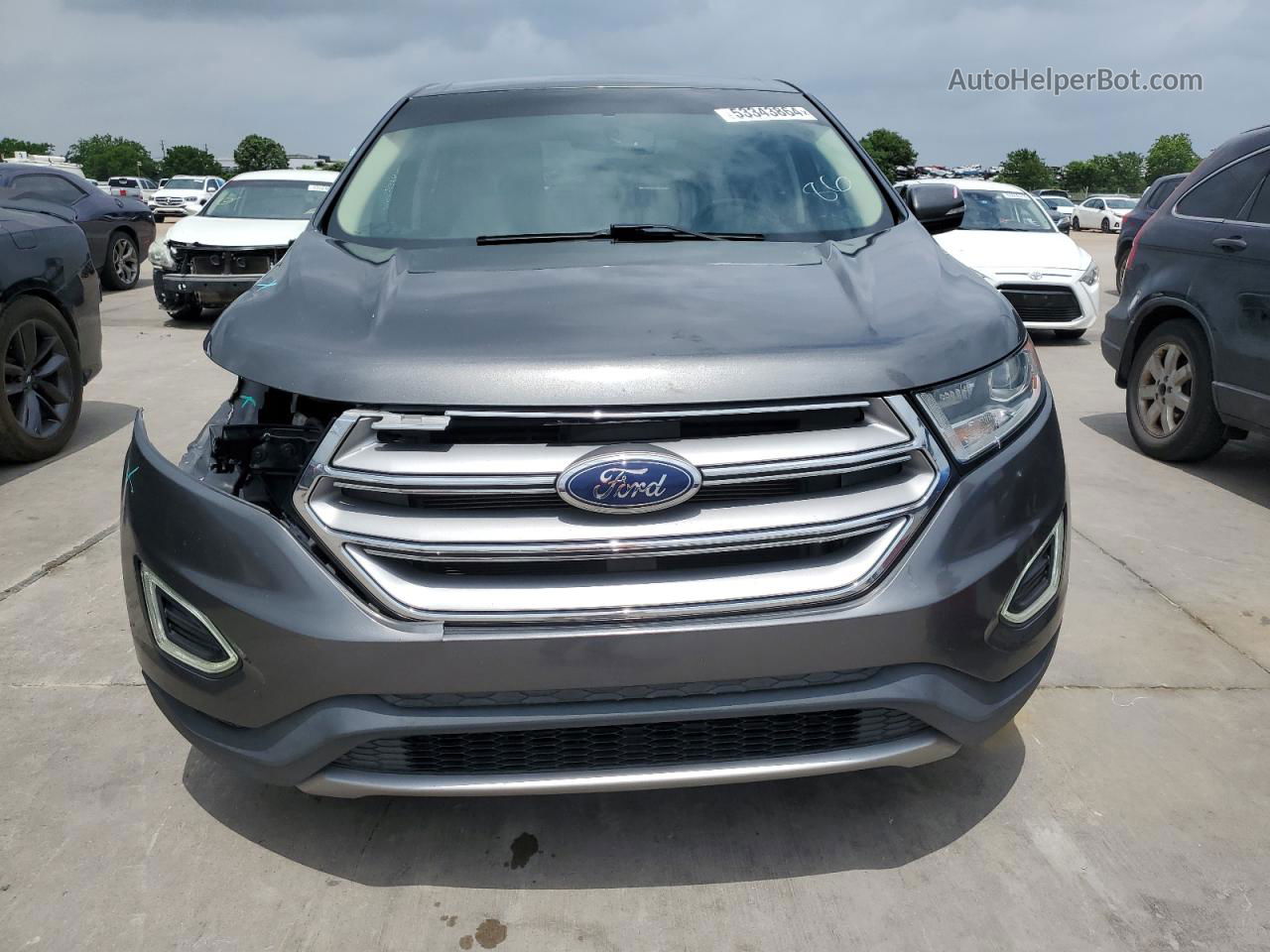 2016 Ford Edge Sel Gray vin: 2FMPK4J81GBB95969