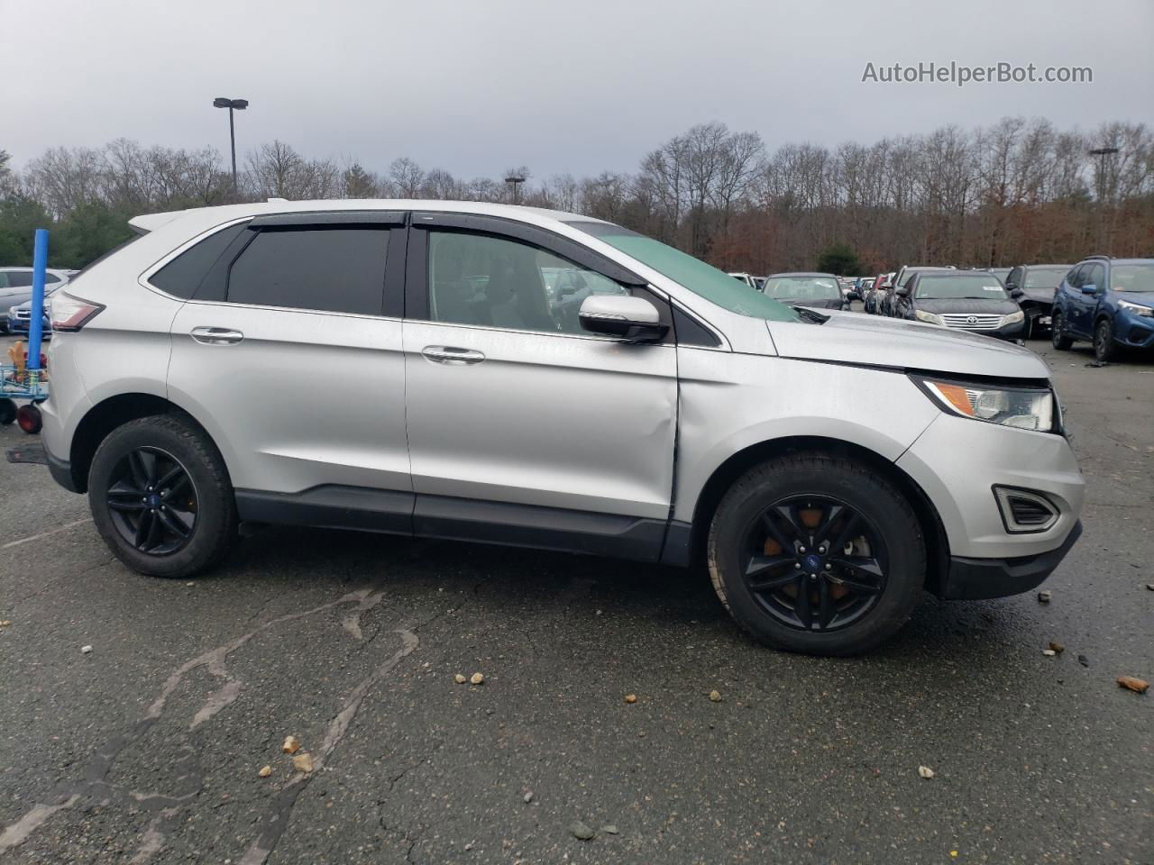 2018 Ford Edge Sel Silver vin: 2FMPK4J81JBB47217