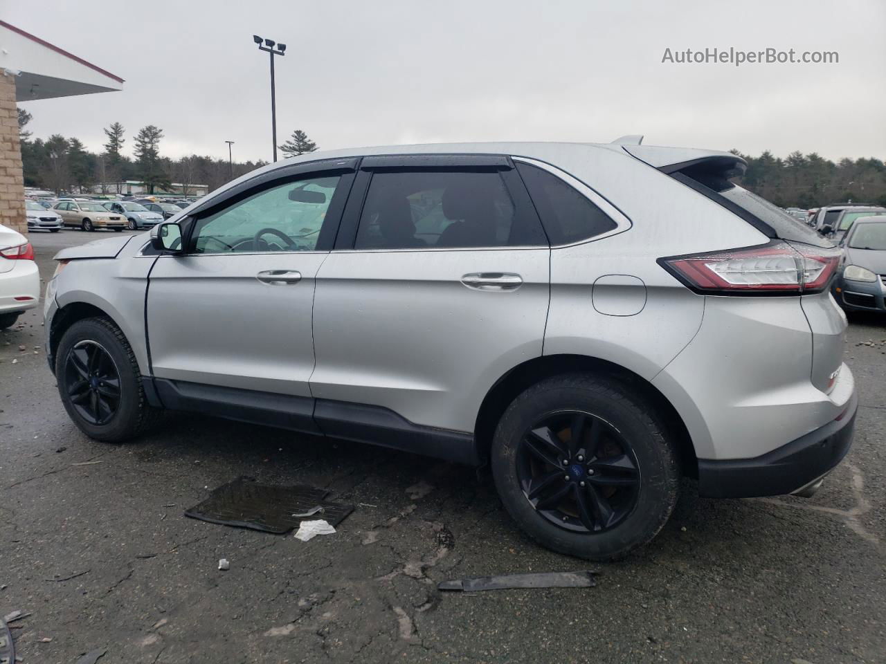 2018 Ford Edge Sel Silver vin: 2FMPK4J81JBB47217