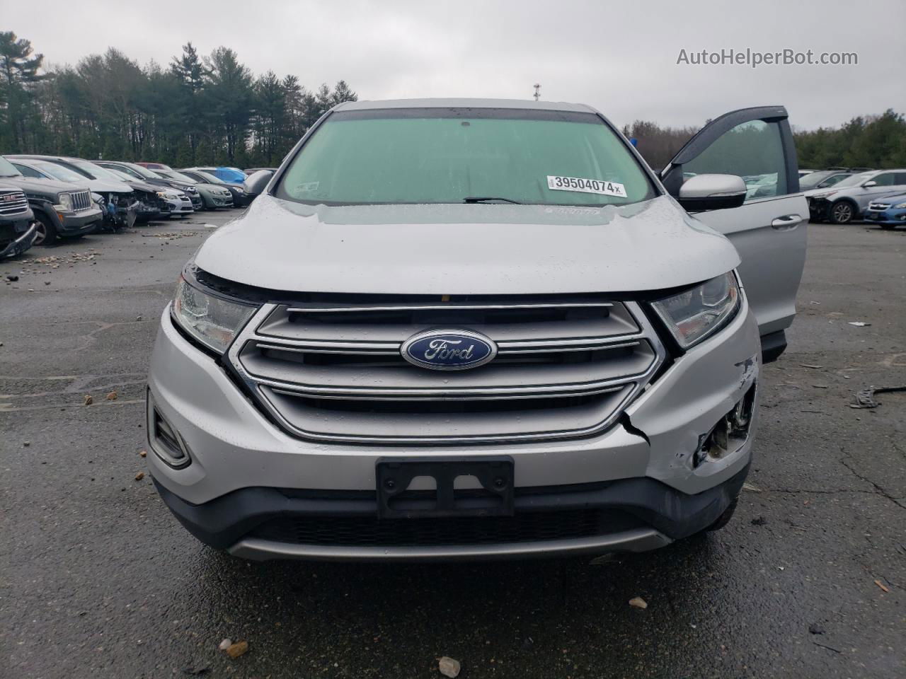 2018 Ford Edge Sel Silver vin: 2FMPK4J81JBB47217