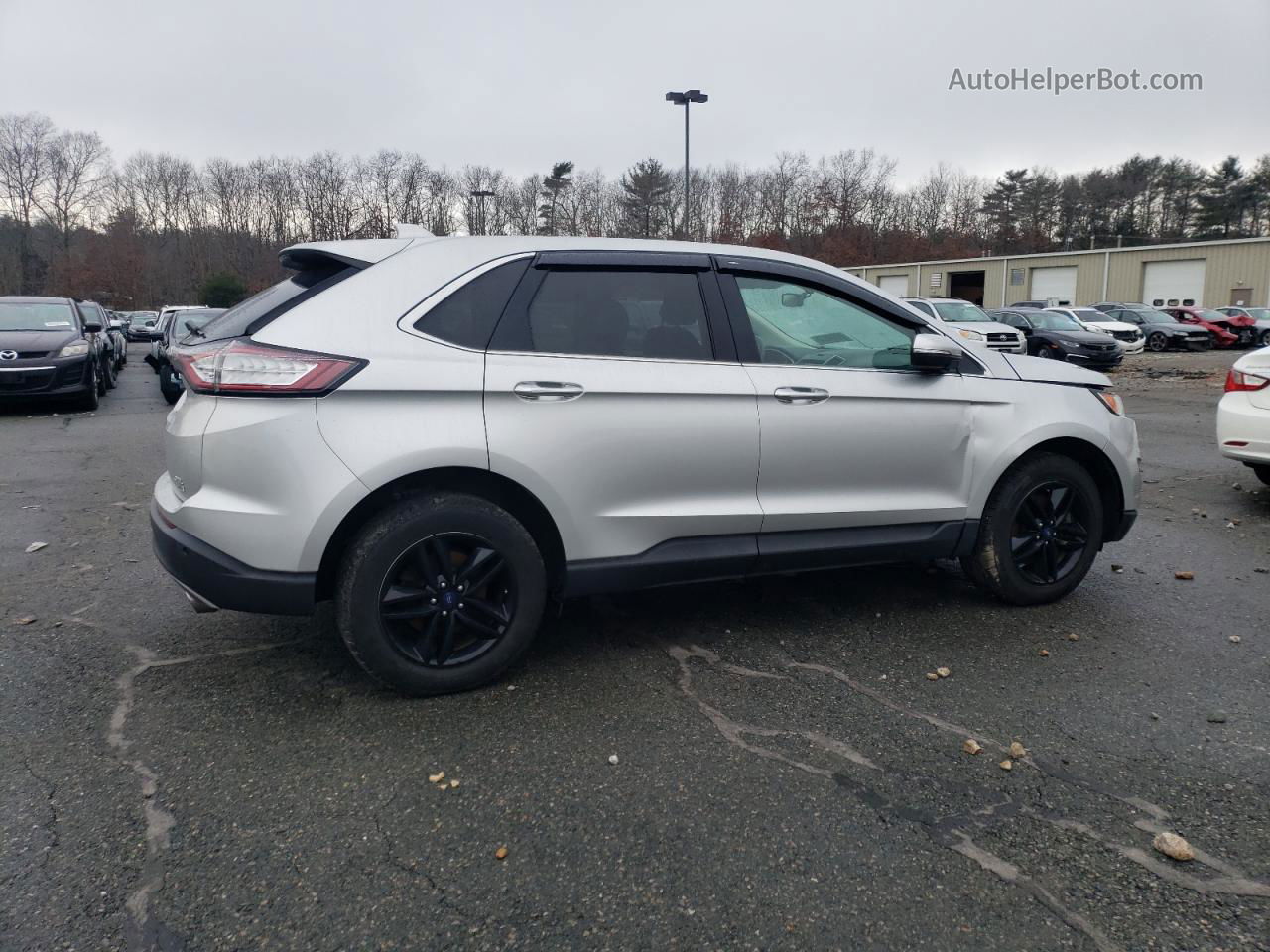 2018 Ford Edge Sel Silver vin: 2FMPK4J81JBB47217