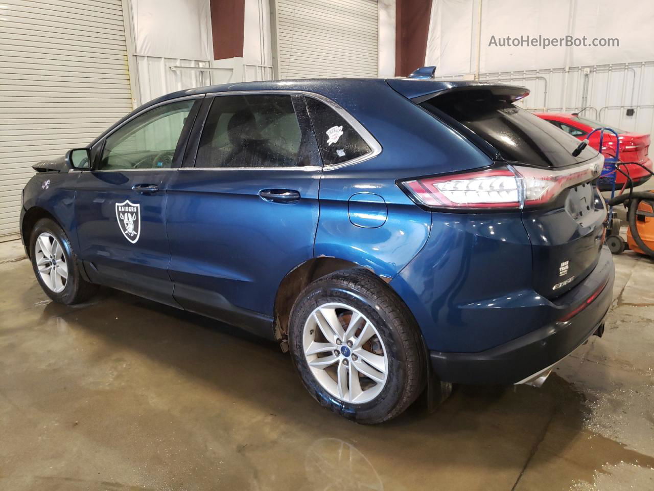 2017 Ford Edge Sel Blue vin: 2FMPK4J82HBB52162