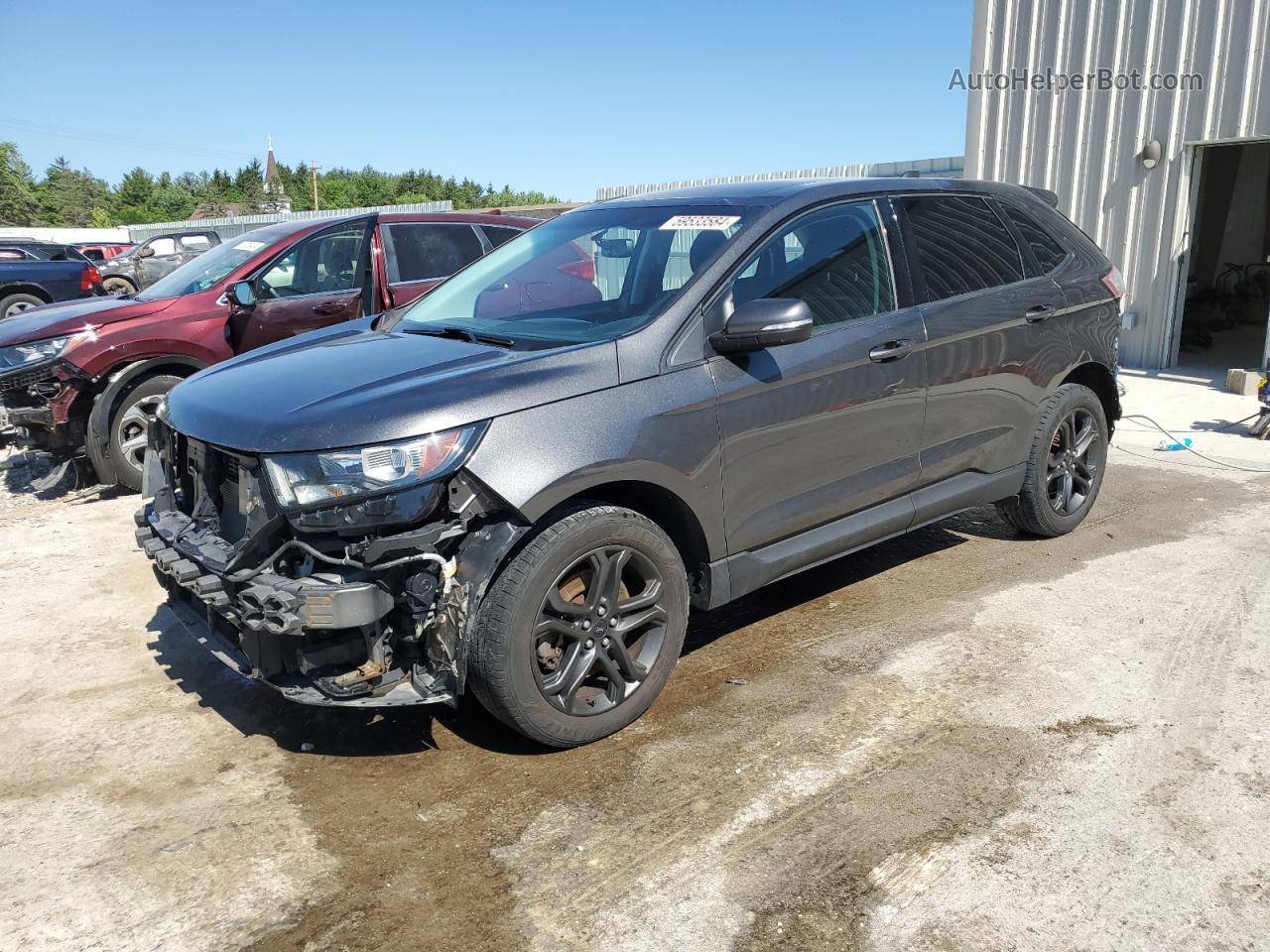 2018 Ford Edge Sel Charcoal vin: 2FMPK4J82JBC31238