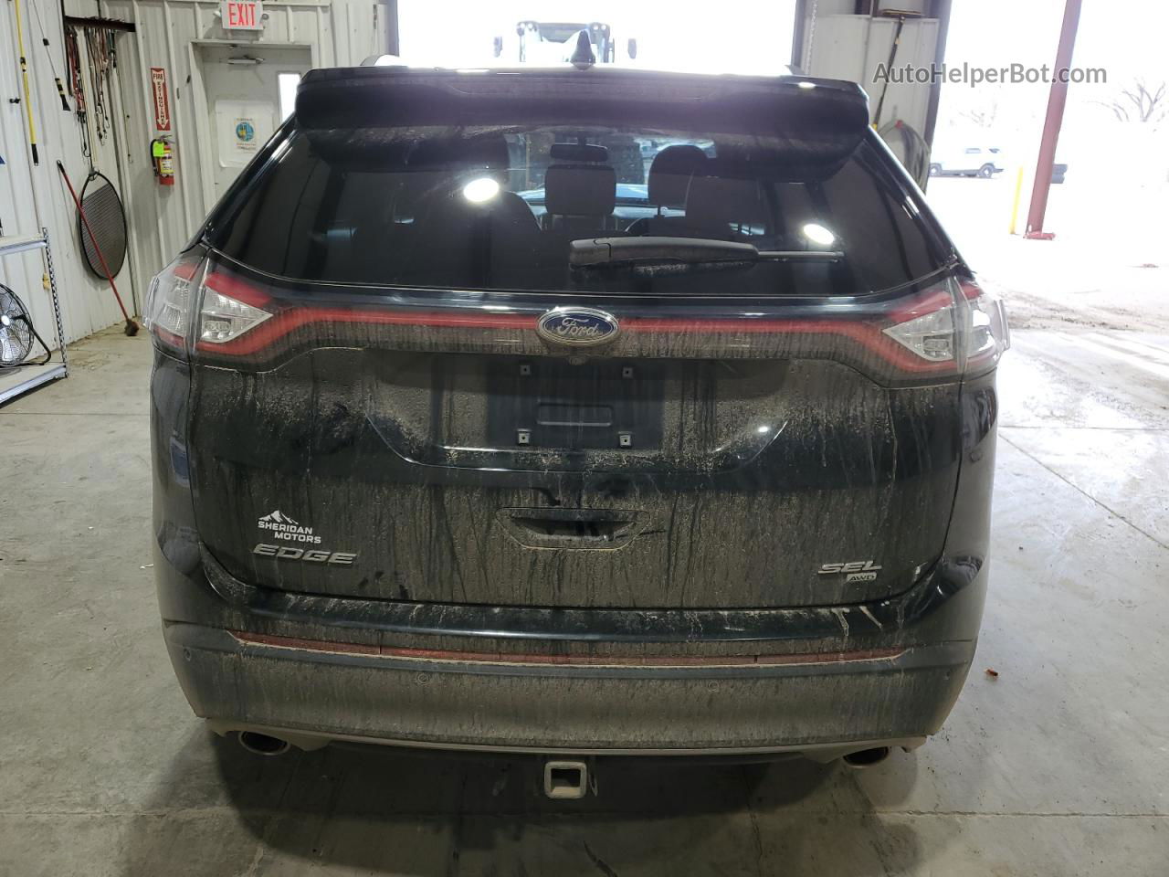 2016 Ford Edge Sel Black vin: 2FMPK4J83GBC13548