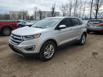 2016 Ford Edge Sel Silver vin: 2FMPK4J83GBC62216