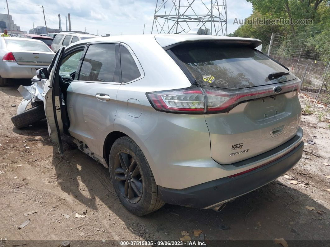 2017 Ford Edge Sel Silver vin: 2FMPK4J83HBB98695