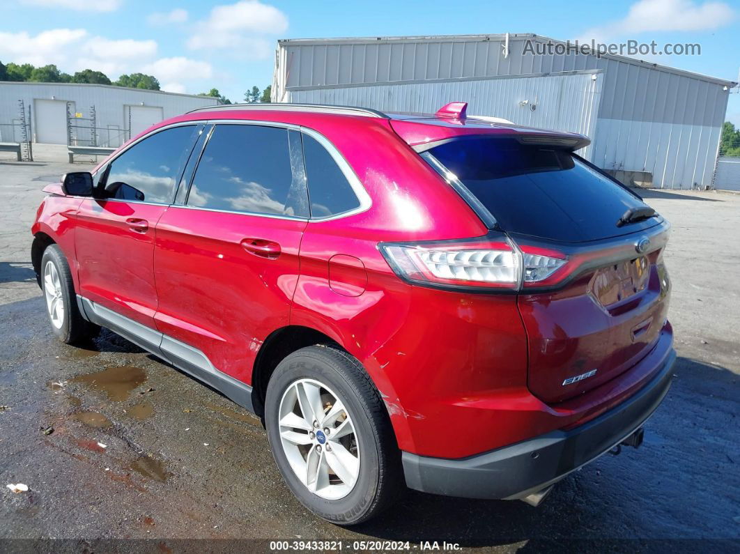 2018 Ford Edge Sel Red vin: 2FMPK4J83JBB51074