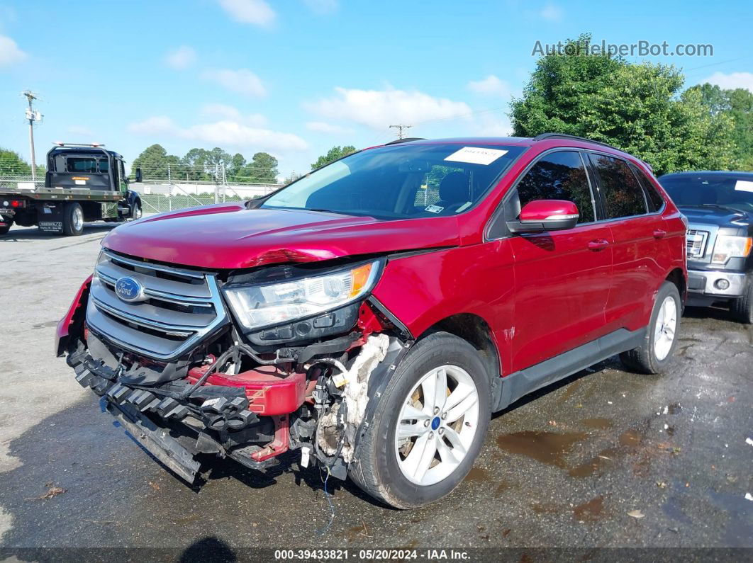 2018 Ford Edge Sel Red vin: 2FMPK4J83JBB51074