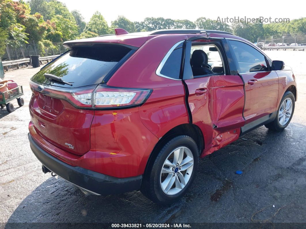 2018 Ford Edge Sel Red vin: 2FMPK4J83JBB51074