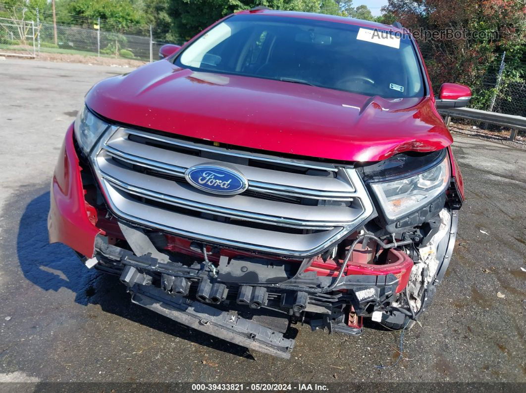 2018 Ford Edge Sel Red vin: 2FMPK4J83JBB51074