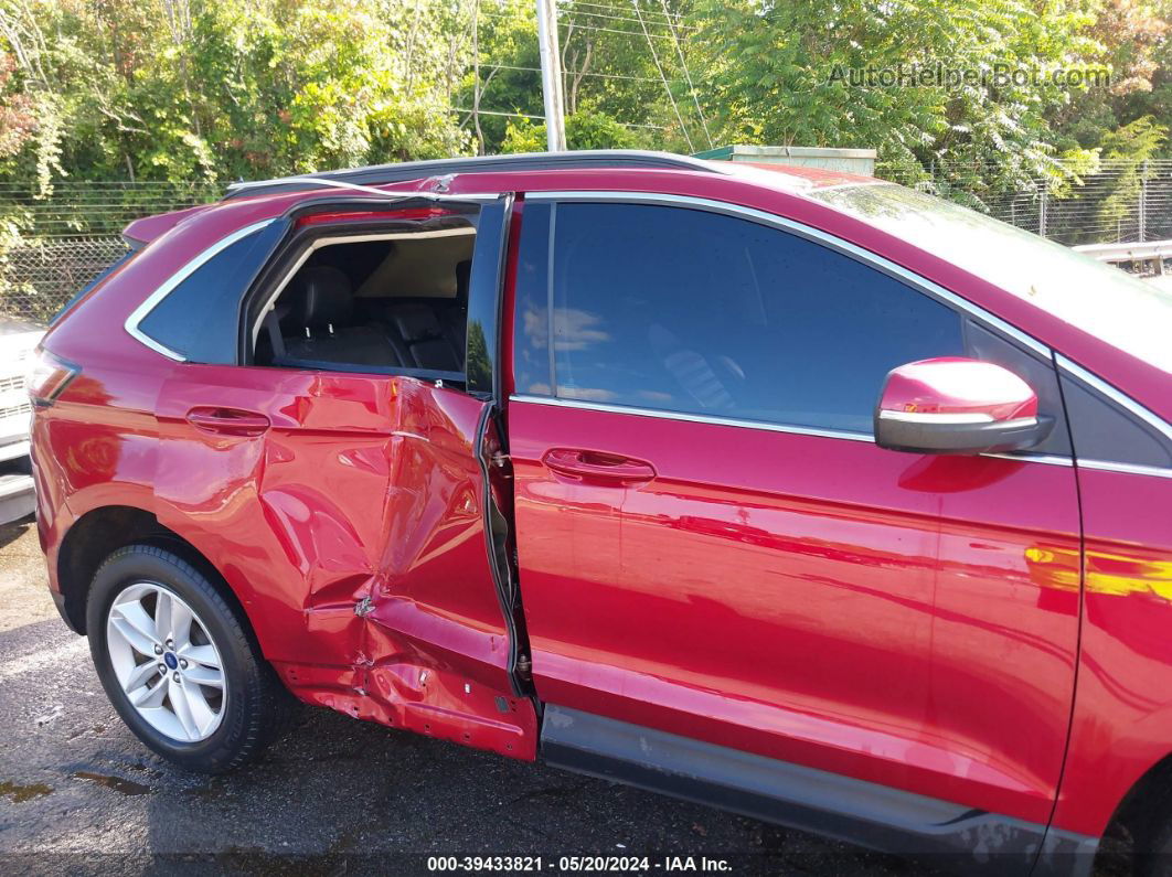 2018 Ford Edge Sel Red vin: 2FMPK4J83JBB51074