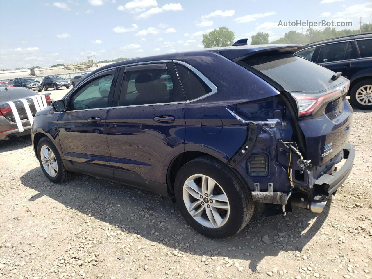 2016 Ford Edge Sel Blue vin: 2FMPK4J84GBB73965