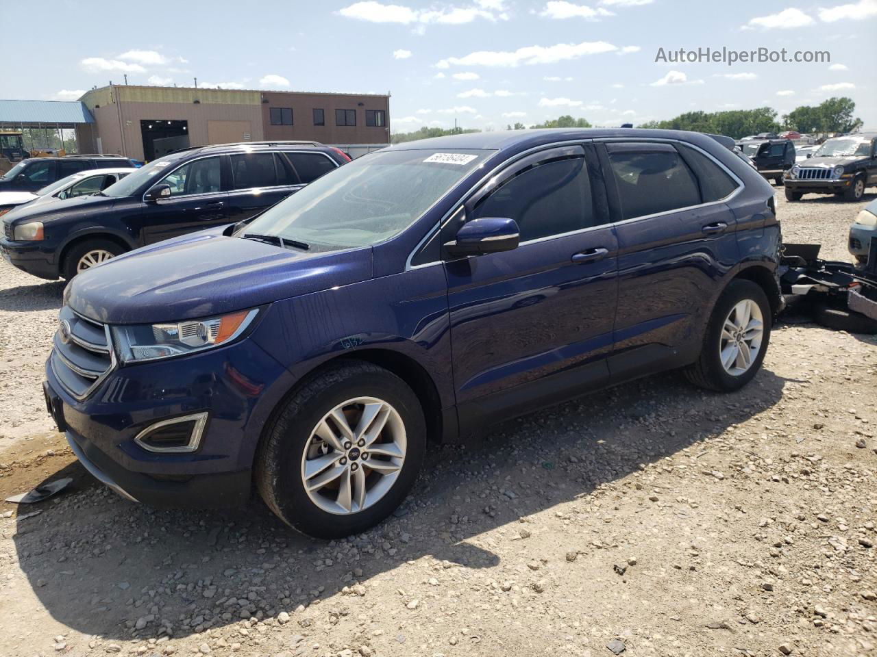 2016 Ford Edge Sel Blue vin: 2FMPK4J84GBB73965