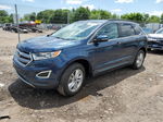 2017 Ford Edge Sel Синий vin: 2FMPK4J84HBB33838