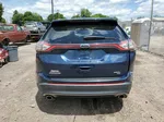 2017 Ford Edge Sel Синий vin: 2FMPK4J84HBB33838