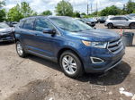 2017 Ford Edge Sel Blue vin: 2FMPK4J84HBB33838