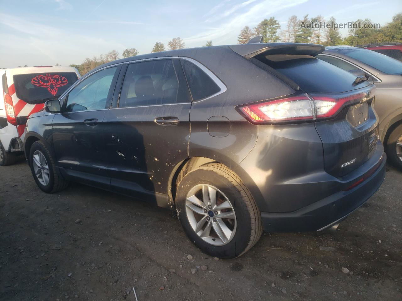 2017 Ford Edge Sel Gray vin: 2FMPK4J84HBB81470