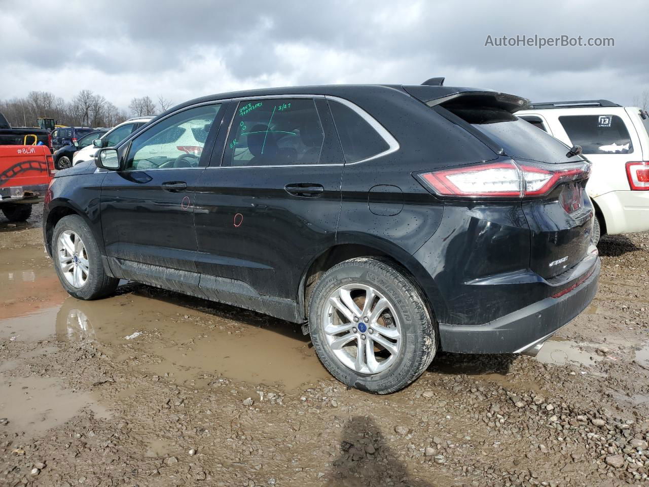 2017 Ford Edge Sel Black vin: 2FMPK4J84HBB99824