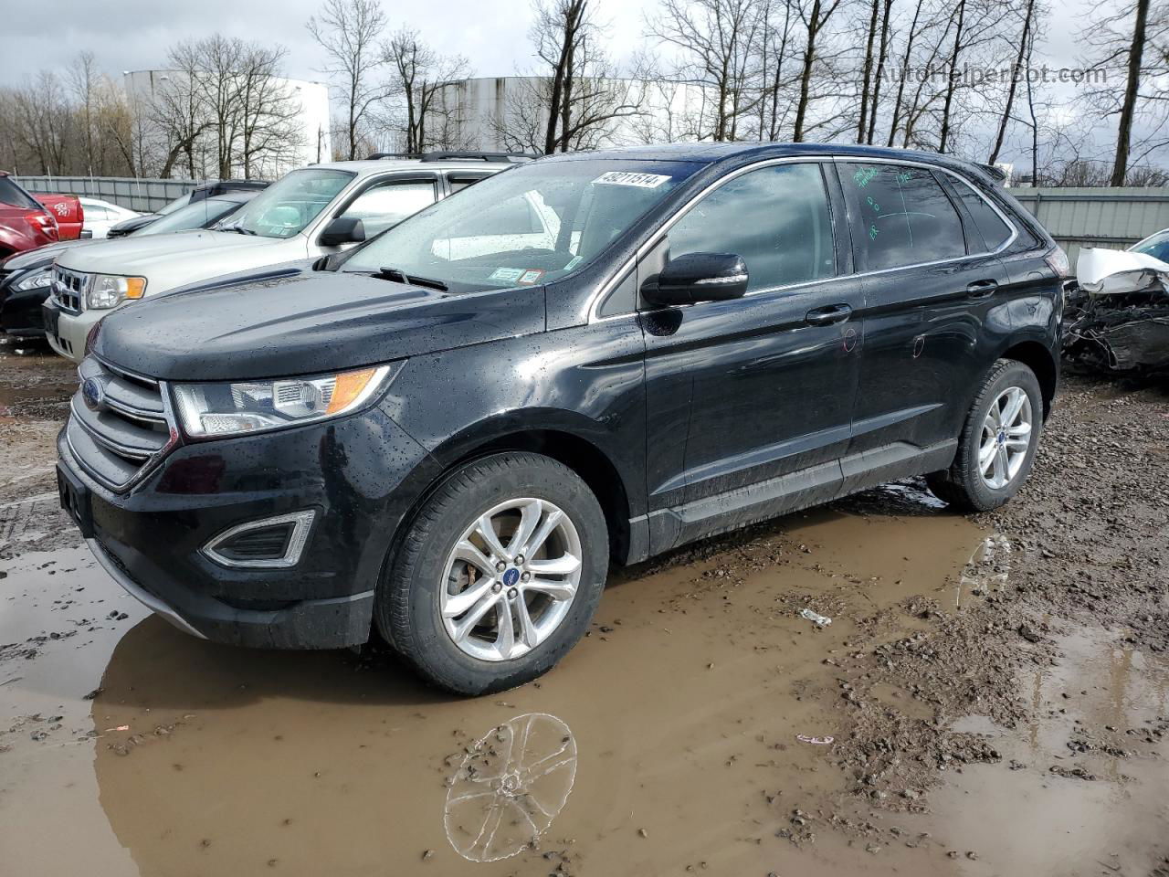 2017 Ford Edge Sel Black vin: 2FMPK4J84HBB99824