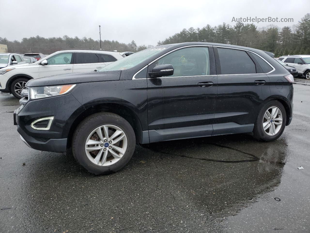 2017 Ford Edge Sel Black vin: 2FMPK4J84HBC04505