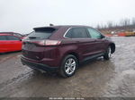 2018 Ford Edge Sel Maroon vin: 2FMPK4J84JBB55814