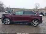 2018 Ford Edge Sel Maroon vin: 2FMPK4J84JBB55814