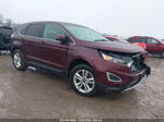 2018 Ford Edge Sel Maroon vin: 2FMPK4J84JBB55814