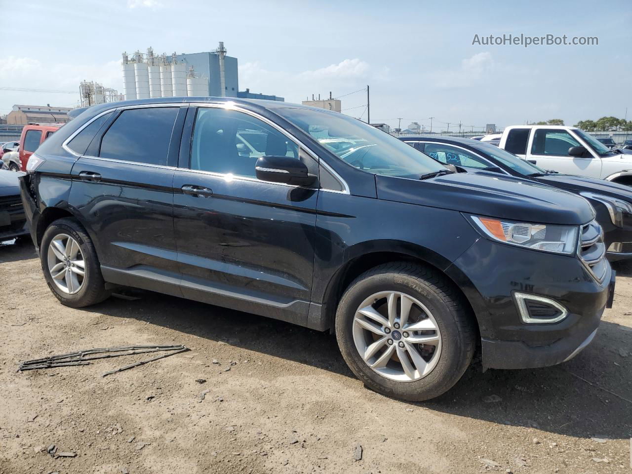 2018 Ford Edge Sel Black vin: 2FMPK4J84JBB66117