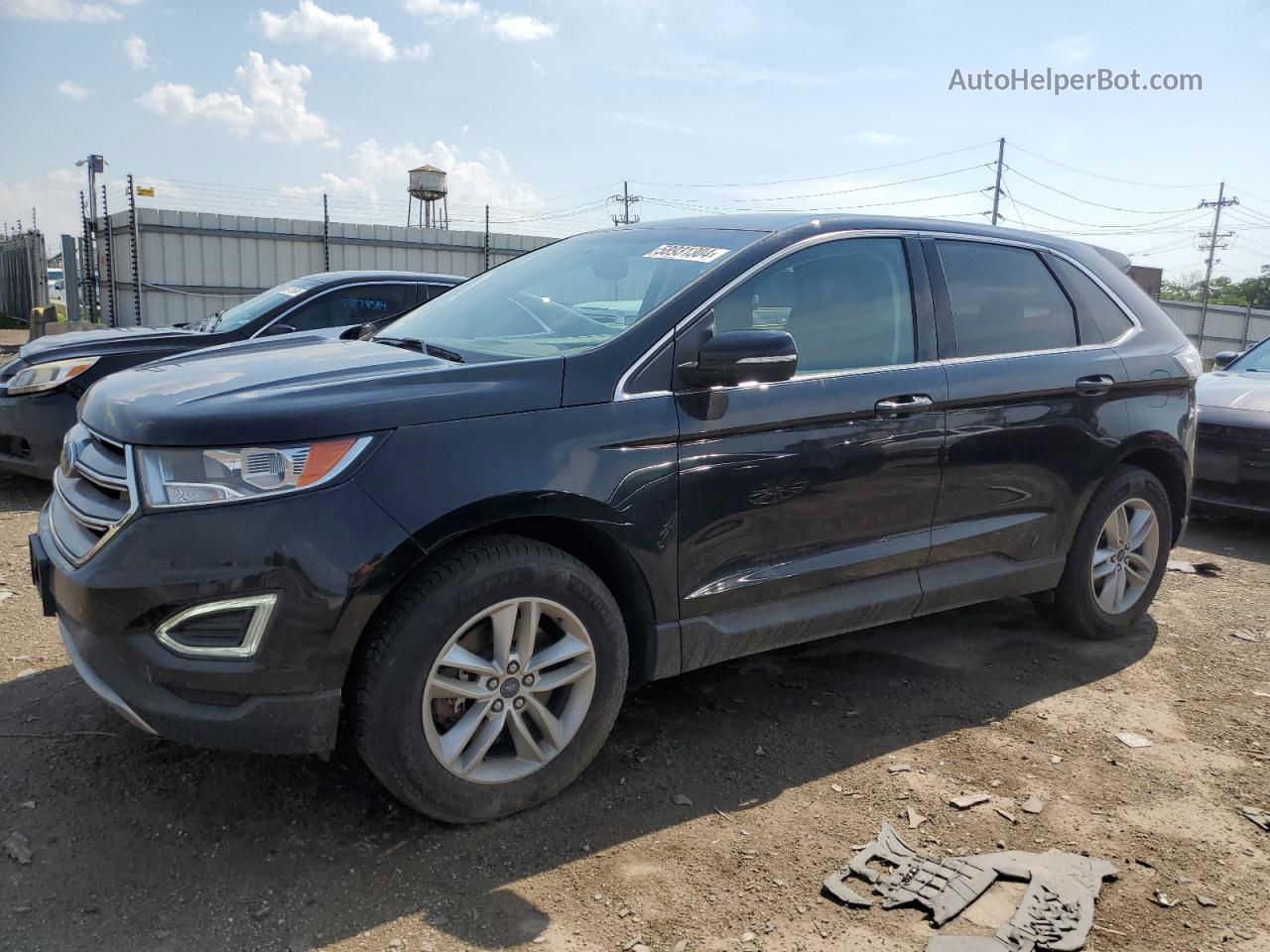 2018 Ford Edge Sel Black vin: 2FMPK4J84JBB66117